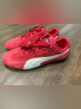 Puma Speedcat Sparco Lace Up Sneakers Casual Shoes Red 306794-05 Womens Sz 6.5